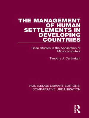 cover image of The Management of Human Settlements in Developing Countries